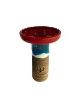 Shisha Bowl Kolos Grown Red with Blue (130)