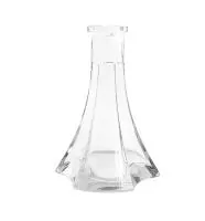 Flask Vessel Pyramid Transparent