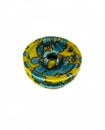 Shisha Bowl Vyro Globe Bora Bora (Yellow with Blue)