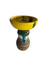 Shisha Bowl Kolos Harunta Yellow with Blue (111)