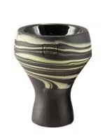 Shisha Bowl Forma Turkish Salamander Black Glaze