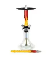 Hookah Mamay Customs Flow Yellow-Red (Shaft,mouthpiece)