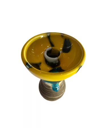 Shisha Bowl Kolos Harunta Yellow with Blue (111)