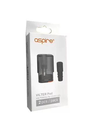 Pod Aspire Vilter (2*Pom Drip Tip) 1.0ohm 2ml 2pcs/pack