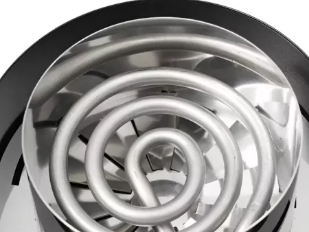 Charcoal Electrical Heater Turbine White