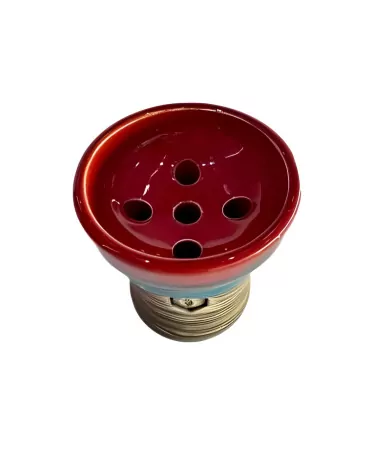 Shisha Bowl Kolos Mita Red with Blue (130)