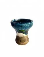 Shisha Bowl Kolos Turkkilainen Azure with Green