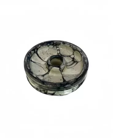 Shisha Bowl Vyro Globe Moscow (Black with White)