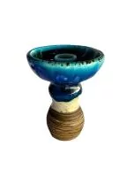 Shisha Bowl Kolos Harunta Blue with Yellow