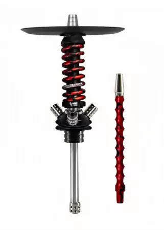 Shop Hookah Mamay Customs Coilovers Micro ANOD Black-Red(Shaft,mouthpiece)
