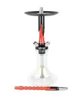 Hookah Mamay Customs Flow Red-Black (Shaft,mouthpiece)