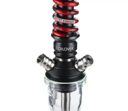 Shop Hookah Mamay Customs Coilovers Micro ANOD Black-Red(Shaft,mouthpiece)