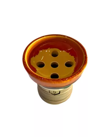 Shisha Bowl Kolos Mita Orange with Yellow