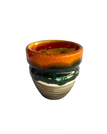 Shisha Bowl Kolos Rikule Orange with Yellow (51)