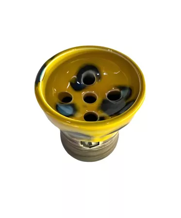 Shisha Bowl Kolos Mita Yellow with Blue (111)