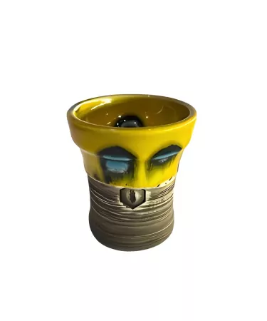 Shisha Bowl Kolos Mita Yellow with Blue (111)