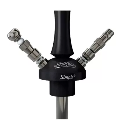 Hookah Mattpear Simple M Ball Black (Without Flask)