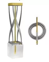 Hookah Hoob Flex Space Grey-Gold (Complete Set)