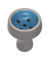 Shisha Bowl Forma Turkish Concrete Grey with Blue