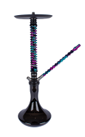 Hookah Mamay Customs Coilovers ANOD Black-Purple Splash (Shaft,mouthpiece)