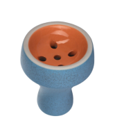 Shisha Bowl Forma Turkish Concrete Blue with Orange