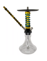 Hookah Mamay Customs Coilovers Micro ANOD Gold-Emerald-Black Splash (Shaft,mouthpiece)