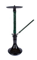 Hookah Mamay Customs Coilovers ANOD Black-Green Splash (Shaft,mouthpiece)