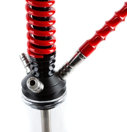 Shop Hookah Mamay Customs Coilovers Black-Red (Shaft,mouthpiece)