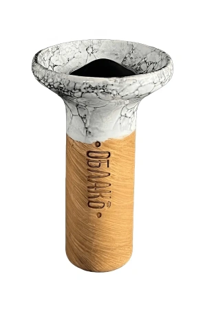 Buy Shisha Bowl Oblako Flow (Black on White-Black Marble)