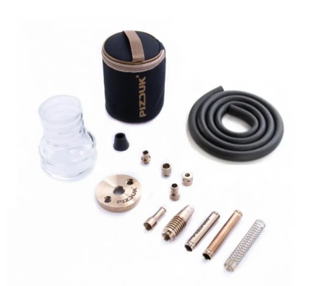 Shop Hookah Pizduk Gold Black Bag (Complete Set)