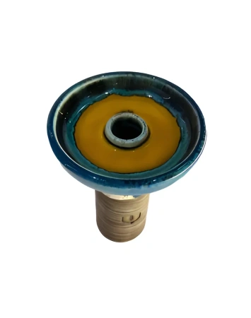 Shop Shisha Bowl Kolos Grown Blue with Yellow