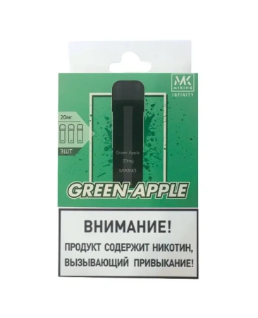 Order Pre-filled Pod Miking Infinity Green Apple (Set 3pc)