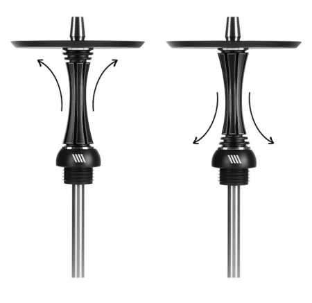 Dubai Alpha Hookah X Reverse Black Matte (Without Flask)