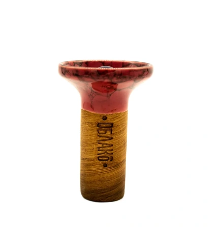Dubai Shisha Bowl Oblako Flow (Black on Crimson-Black Marble)