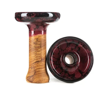 Price Shisha Bowl Oblako Phunnel M Glaze (Cherry-Black Marble)