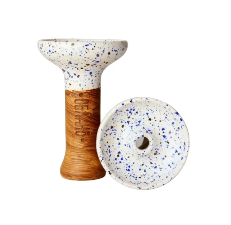 Price Shisha Bowl Oblako Phunnel M Glaze (White to Black Dot)