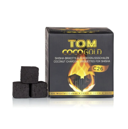 Shisha Coconut Charcoal Tom Coco 64pcs