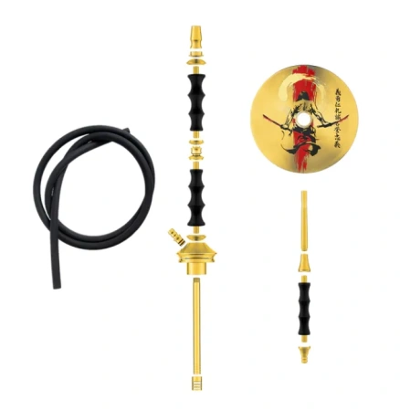 Shop Hookah Japona Sensei Gold Black (Without Flask)