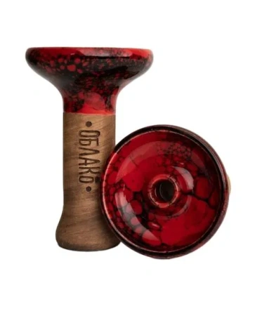 Buy Shisha Bowl Oblako Phunnel M Glaze (Red-Black Marble)