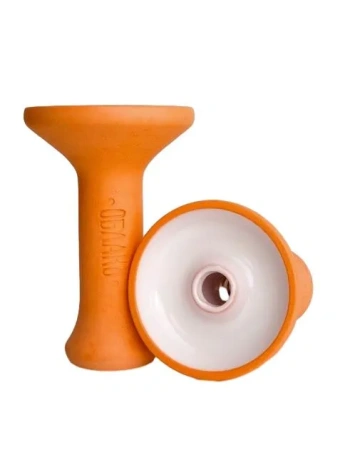 Request Shisha Bowl Oblako Mono Phunnel M (Orange with White)