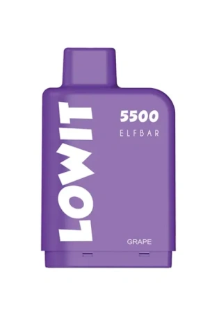 Shop Pre-Filled Pod Elf Bar Lowit 5500 Grape