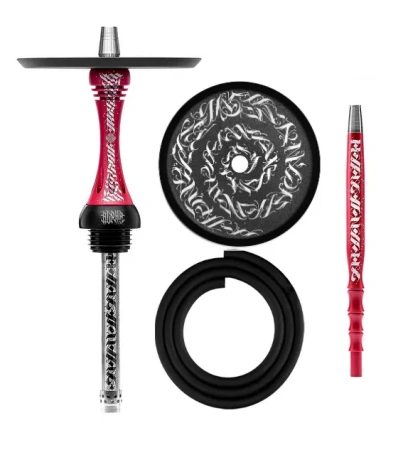 Acquire Alpha Hookah X Artist Red Matte (Without Flask)