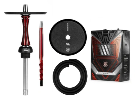 Get Set Alpha Hookah X Reverse Red Black (Without Flask)