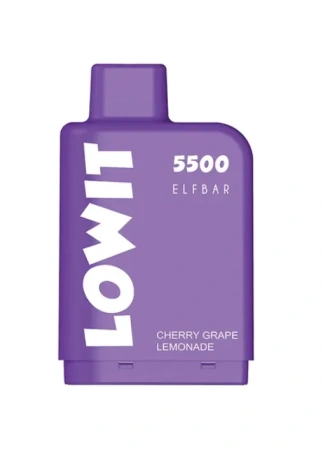 Request Pre-Filled Pod Elf Bar Lowit 5500 Cherry Grape Lemonade