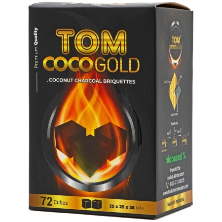Request Shisha Coconut Charcoal Tom Coco 72pcs